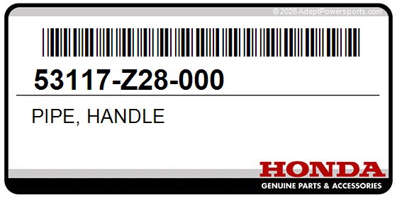 Honda 53117-Z28-000 Pipe, Handle