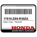 Honda 17510-ZS9-R30ZA Tank, Fuel, *Tblack*