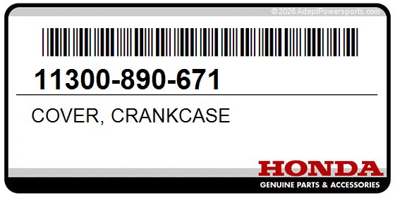 Honda 11300-890-671 Cover, Crankcase