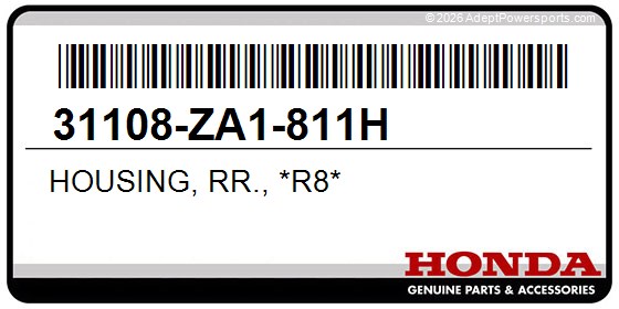 Honda 31108-ZA1-811H Housing, Rr., *R8*