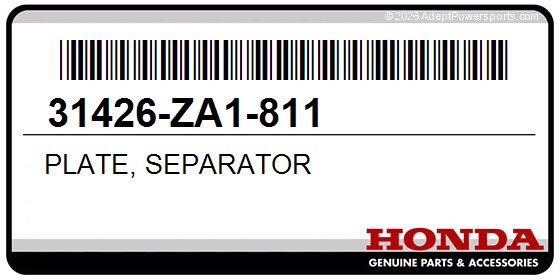 Honda 31426-ZA1-811 Plate, Separator