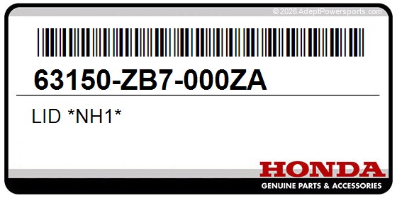 Honda 63150-ZB7-000ZA Lid *Nh1*