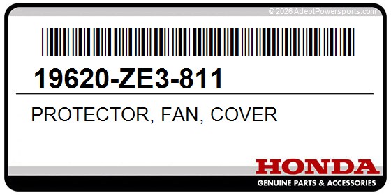 Honda 19620-ZE3-811 Protector, Fan, Cover