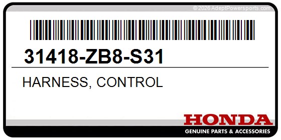 Honda 31418-ZB8-S31 Harness, Control