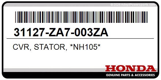 Honda 31127-ZA7-003ZA Cvr, Stator, *Nh105*