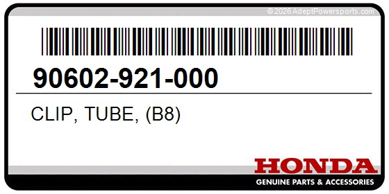 Honda 90602-921-000 Clip, Tube, (B8)