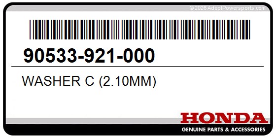 Honda 90533-921-000 Washer C (2.10Mm)