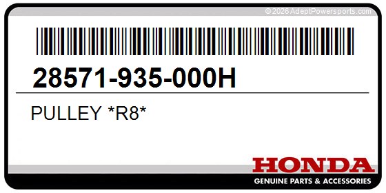 Honda 28571-935-000H Pulley *R8*