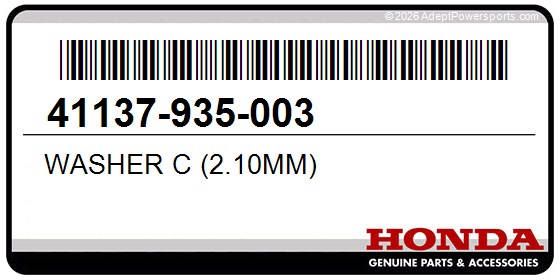 Honda 41137-935-003 Washer C (2.10Mm)
