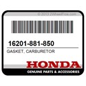 Honda 16201-881-850 Gasket, Carburetor