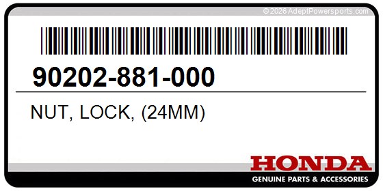 Honda 90202-881-000 Nut, Lock, (24Mm)