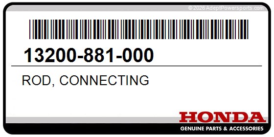 Honda 13200-881-000 Rod, Connecting