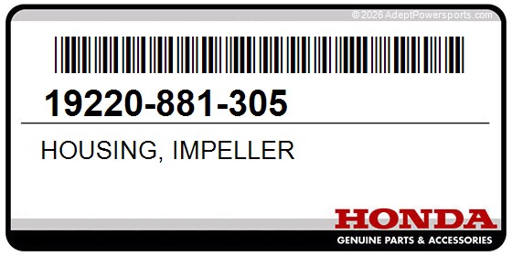 Honda 19220-881-305 Housing, Impeller
