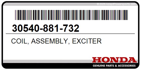 Honda 30540-881-732 Coil, Assembly, Exciter