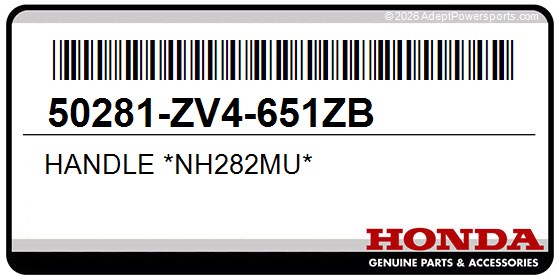 Honda 50281-ZV4-651ZB Handle *Nh282mu*