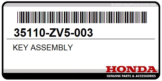 Honda 35110-ZV5-003 Key Assembly