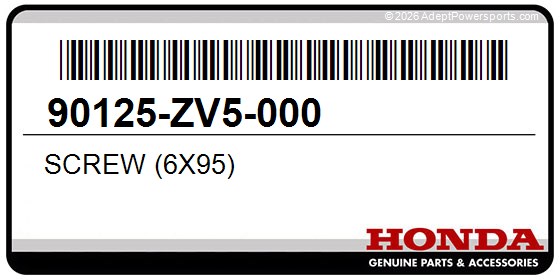 Honda 90125-ZV5-000 Screw (6X95)