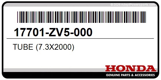 Honda 17701-ZV5-000 Tube (7.3X2000)