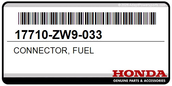 Honda 17710-ZW9-033 Connector, Fuel