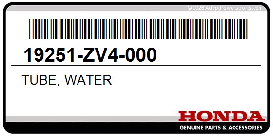 Honda 19251-ZV4-000 Tube, Water