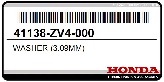 Honda 41138-ZV4-000 Washer (3.09Mm)