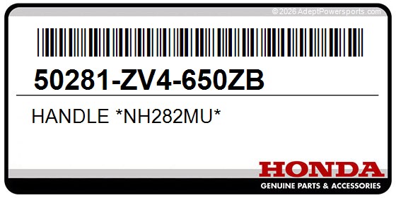 Honda 50281-ZV4-650ZB Handle *Nh282mu*