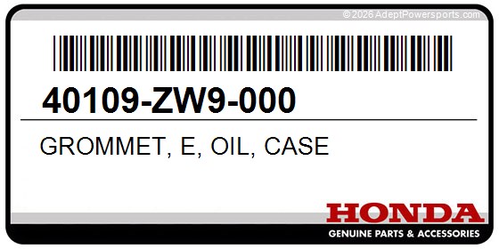 Honda 40109-ZW9-000 Grommet, E, Oil, Case