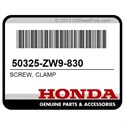 Honda 50325-ZW9-830 Screw, Clamp