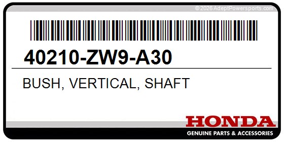 Honda 40210-ZW9-A30 Bush, Vertical, Shaft