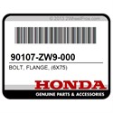 Honda 90107-ZW9-000 Bolt, Flange, (6X75)