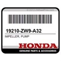 Honda 19210-ZW9-A32 Impeller, Pump