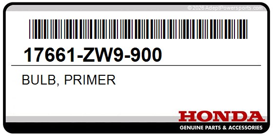 Honda 17661-ZW9-900 Bulb, Primer