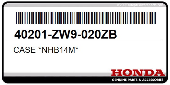 Honda 40201-ZW9-020ZB Case *Nhb14m*