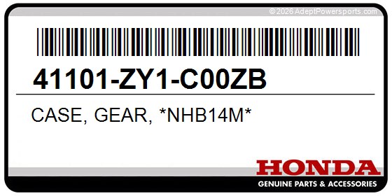 Honda 41101-ZY1-C00ZB Case, Gear, *Nhb14m*