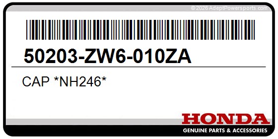 Honda 50203-ZW6-010ZA Cap *Nh246*