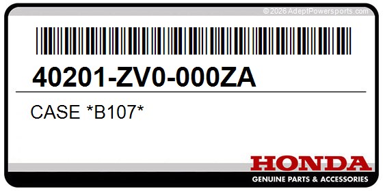 Honda 40201-ZV0-000ZA Case *B107*