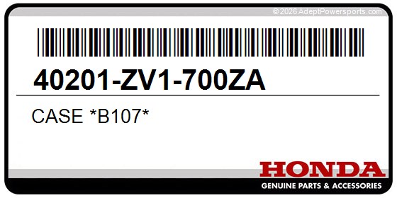 Honda 40201-ZV1-700ZA Case *B107*