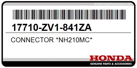 Honda 17710-ZV1-841ZA Connector *Nh210mc*