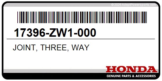 Honda 17396-ZW1-000 Joint, Three, Way