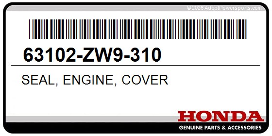 Honda 63102-ZW9-310 Seal, Engine, Cover