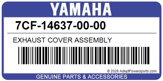 Yamaha 7CF-14637-00-00 Exhaust Cover Assembly