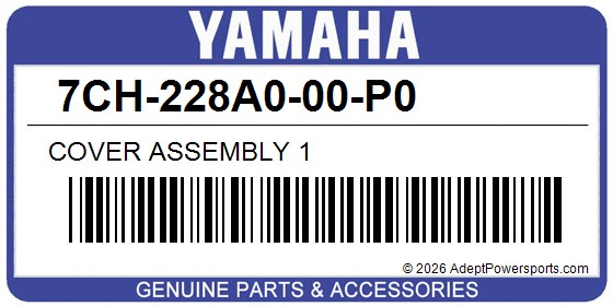 Yamaha 7CH-228A0-00-P0 Cover Assembly 1