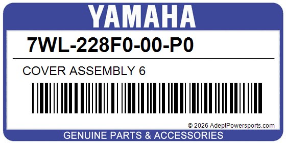 Yamaha 7WL-228F0-00-P0 Cover Assembly 6