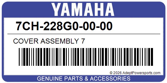 Yamaha 7CH-228G0-00-00 Cover Assembly 7