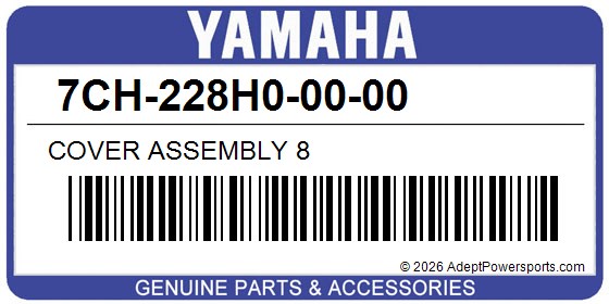 Yamaha 7CH-228H0-00-00 Cover Assembly 8
