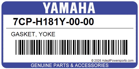 Yamaha 7CP-H181Y-00-00 Gasket, Yoke