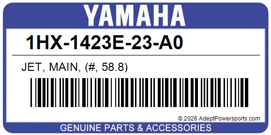 Yamaha 1HX-1423E-23-A0 Jet, Main, (#, 58.8)