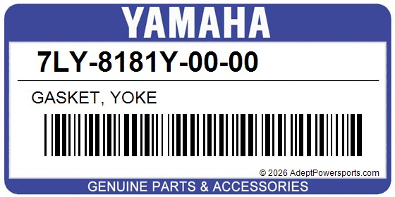 Yamaha 7LY-8181Y-00-00 Gasket, Yoke