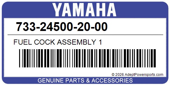 Yamaha 733-24500-20-00 Fuel Cock Assembly 1