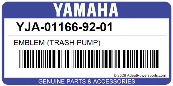 Yamaha YJA-01166-92-01 Emblem (Trash Pump)